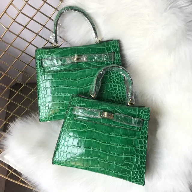 2019 new genuine leather luxury design handbag Keyy ostrich grain cowhide women's bag Original leather shoulder diagonal package