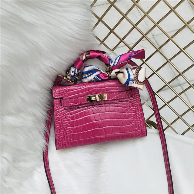 2019 new genuine leather luxury design handbag Keyy ostrich grain cowhide women's bag Original leather shoulder diagonal package