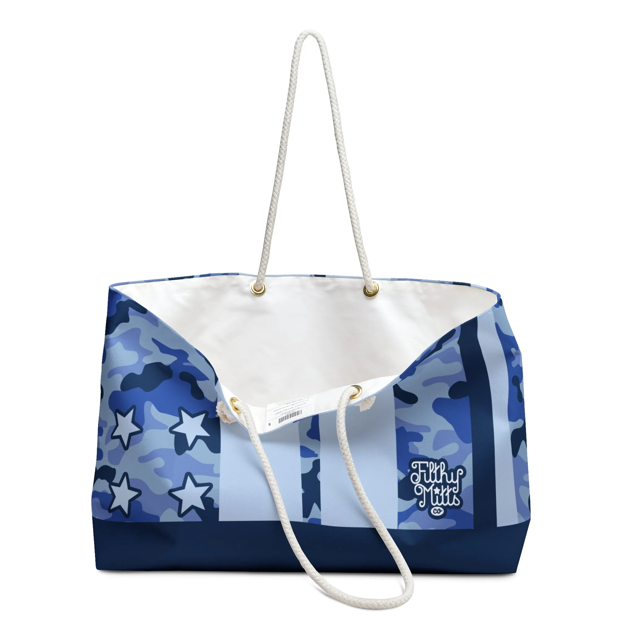 All Star Blue Camo Weekender Bag