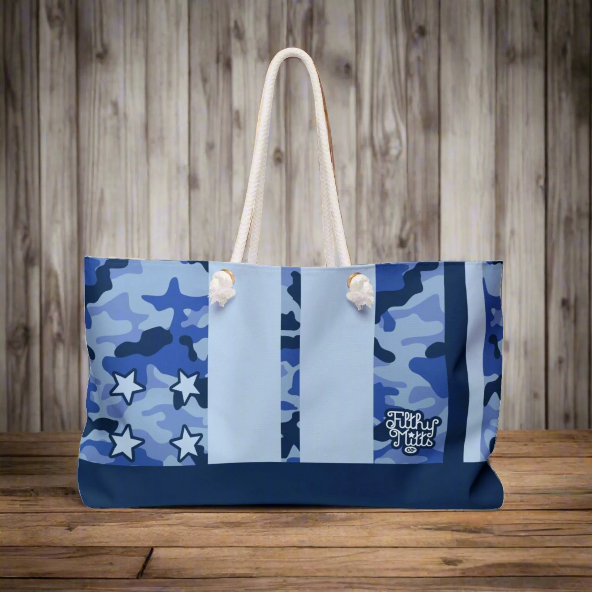 All Star Blue Camo Weekender Bag