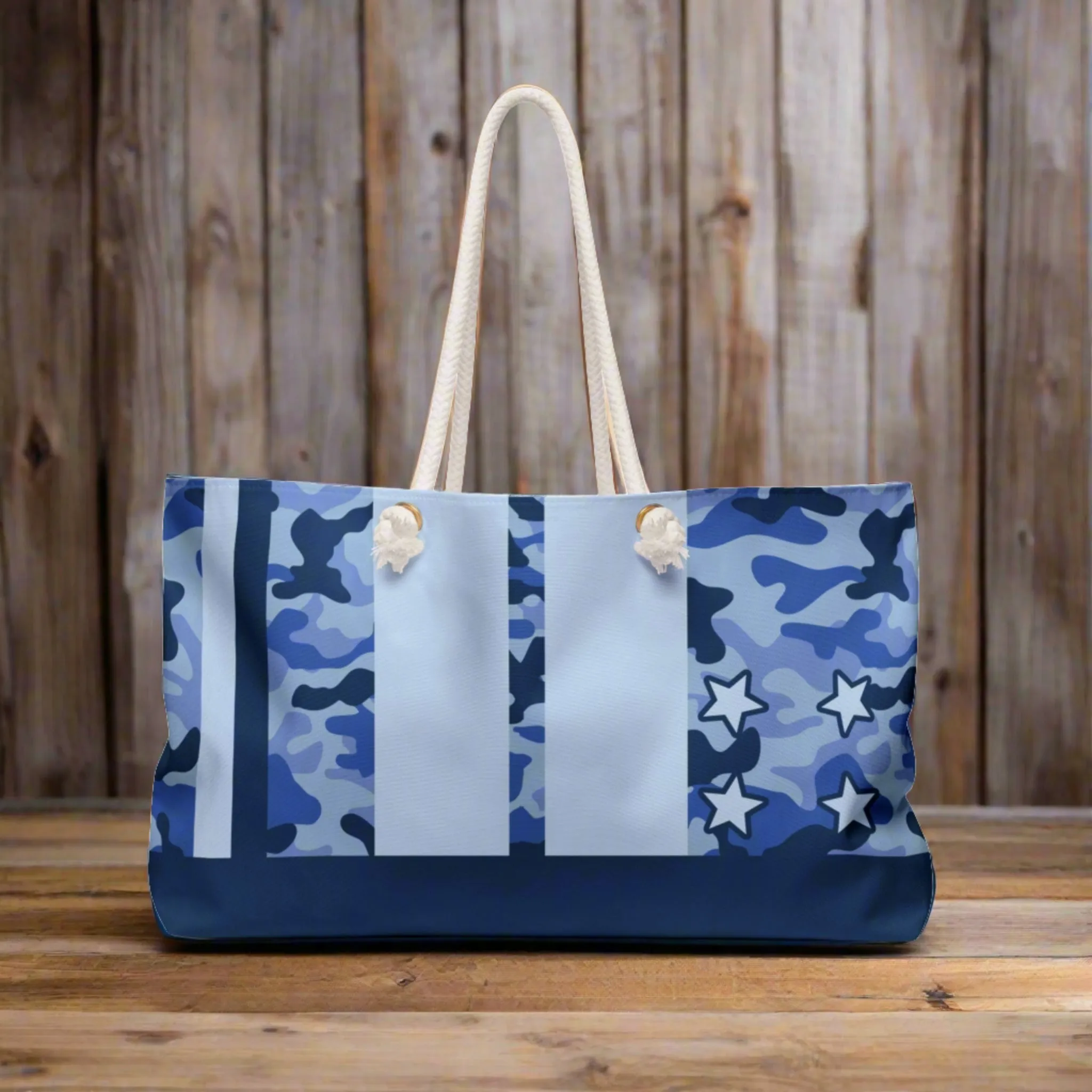 All Star Blue Camo Weekender Bag