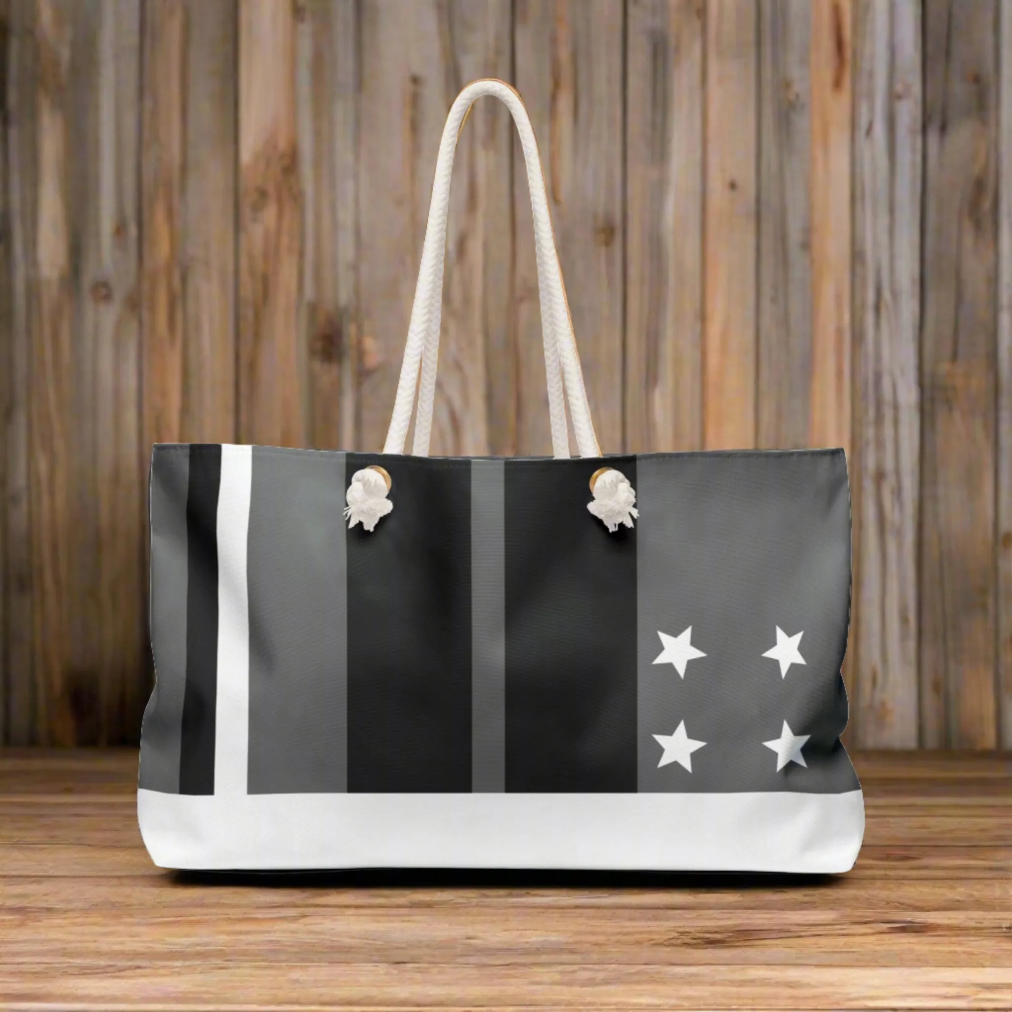 All Star White Gray Black Weekender Bag