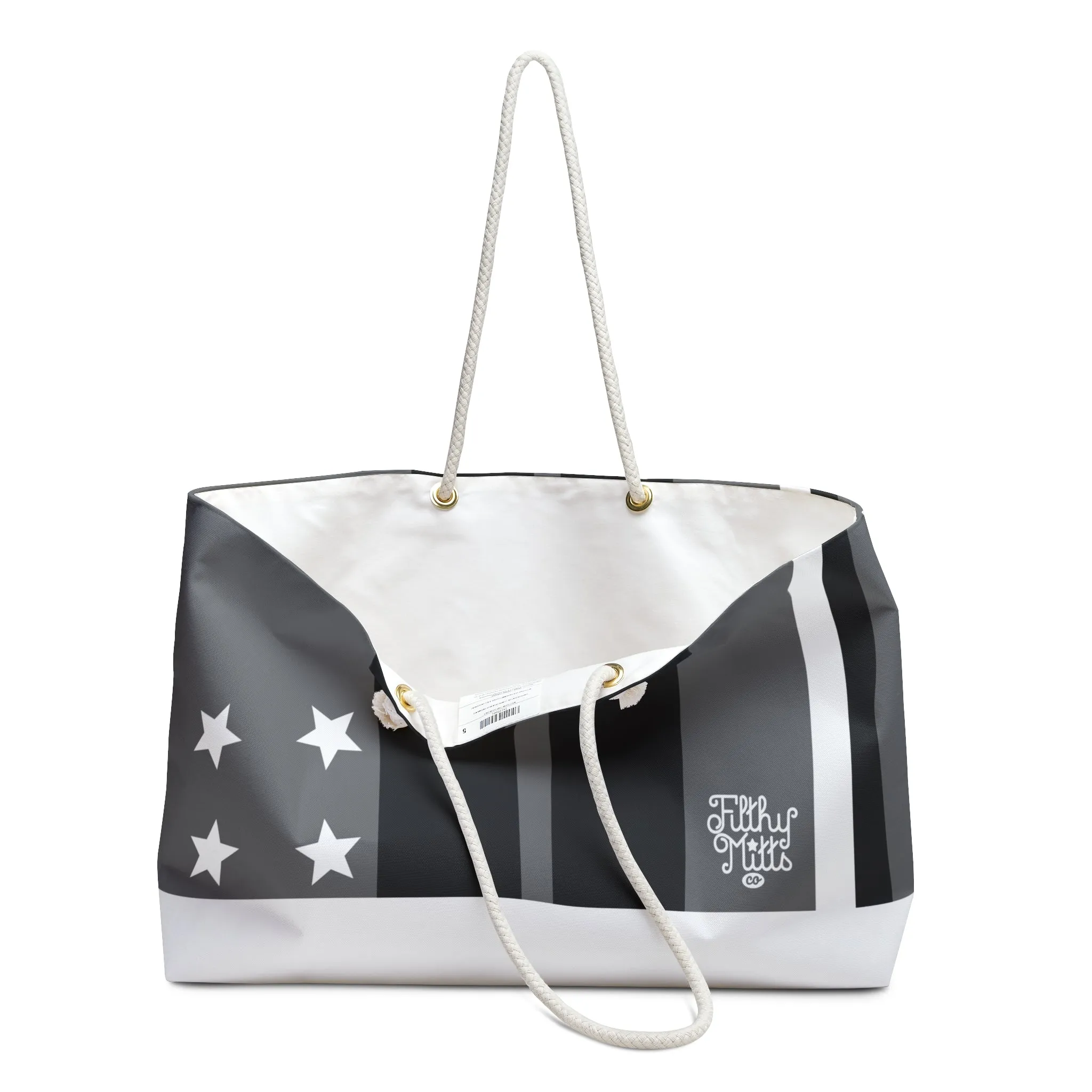 All Star White Gray Black Weekender Bag
