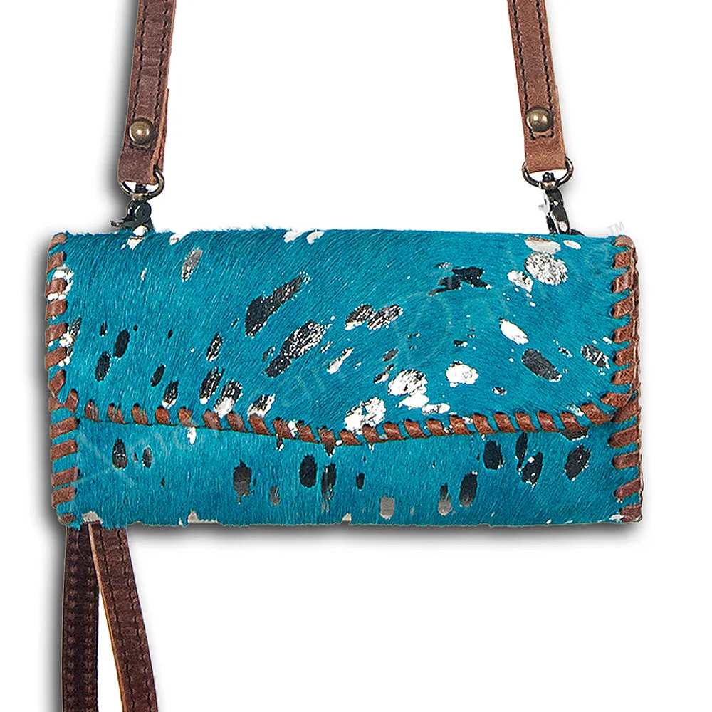 American Darling ADBG514BR Small Crossbody Hand Tooled Genuine Leather Women Bag Western Handbag Purse