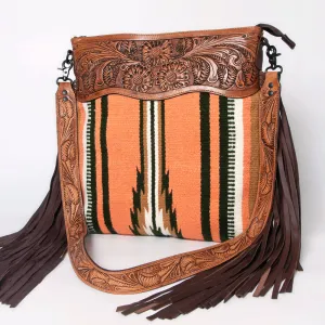 American Darling ADBGZ239 Signature Crossbody Hand Tooled Saddle Blanket Genuine Leather Women Bag Western Handbag Purse