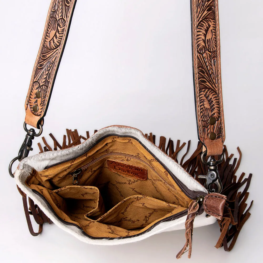 American Darling ADBGZ380 Large Crossbody Hair-On Genuine Leather Women Bag Western Handbag Purse