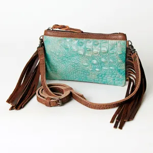 American Darling GIBGX285 Crocodile Embossed Genuine Leather Women Bag Western Handbag Purse