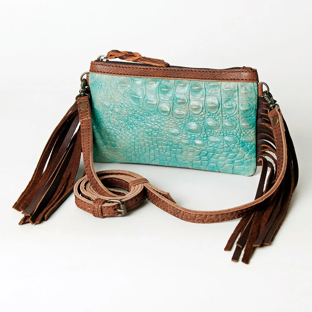 American Darling GIBGX285 Crocodile Embossed Genuine Leather Women Bag Western Handbag Purse