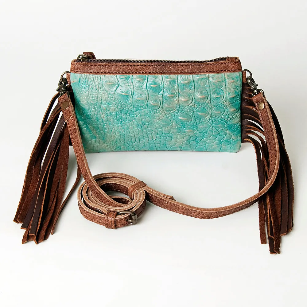 American Darling GIBGX285 Crocodile Embossed Genuine Leather Women Bag Western Handbag Purse