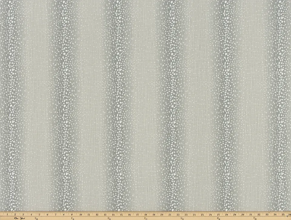 Antelope French Grey Slub Canvas Fabric By Premier Prints