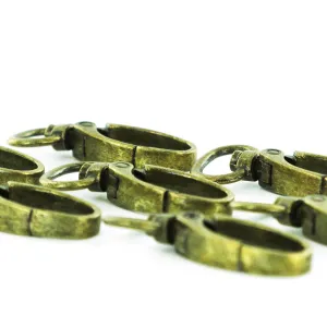 Antique Brass 1/2" (13 mm) Lobster Swivel Clasps