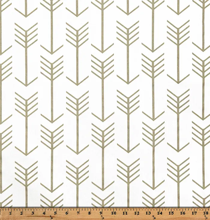 Arrow White Ecru Twill Fabric By Premier Prints