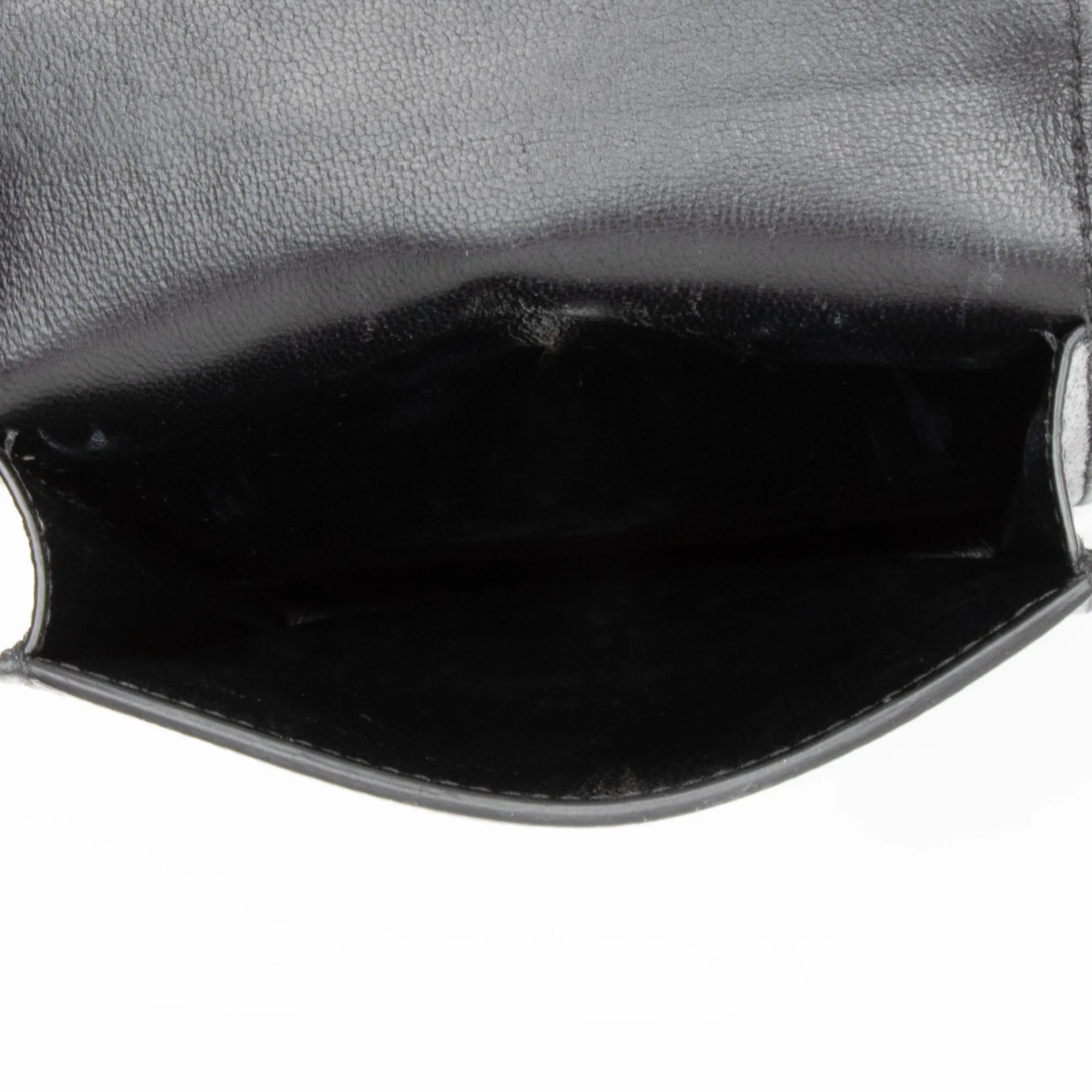 Balenciaga Grained Calfskin Logo Cash Phone Card Holder Flap Bag (SHF-23466)