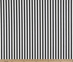 Basic Stripe Black Fabric By Premier Prints