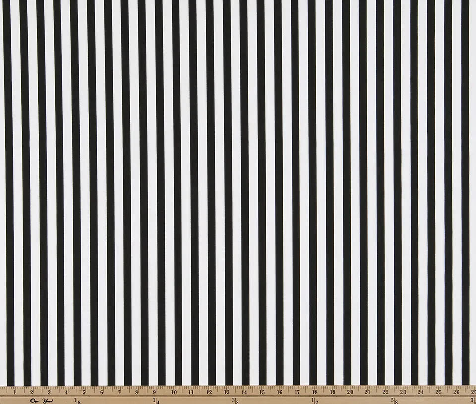 Basic Stripe Black Fabric By Premier Prints