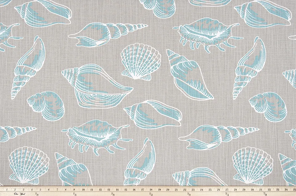 Beach Treasure Fountain Slub Canvas Fabric By Premier Prints