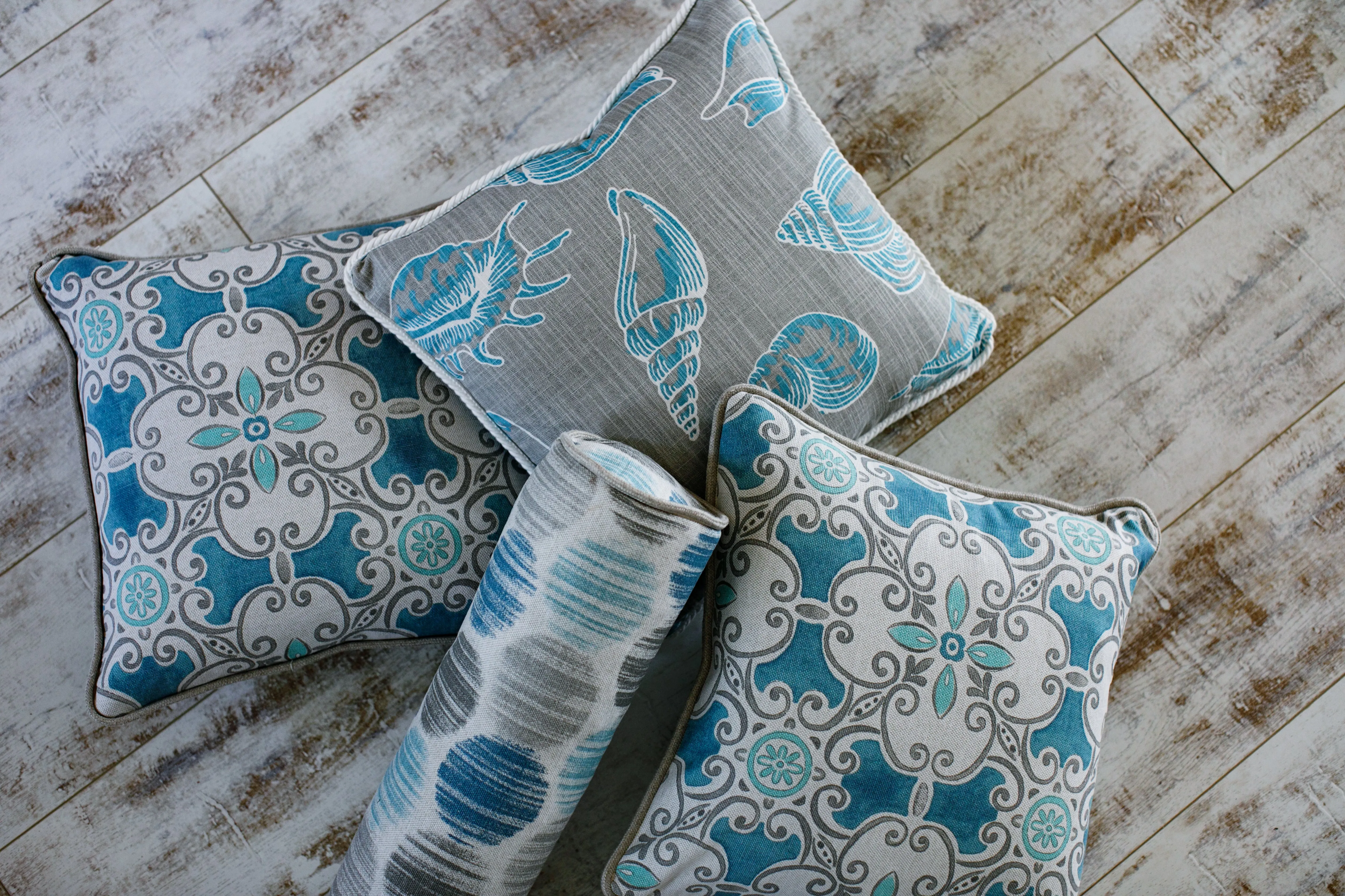 Beach Treasure Fountain Slub Canvas Fabric By Premier Prints
