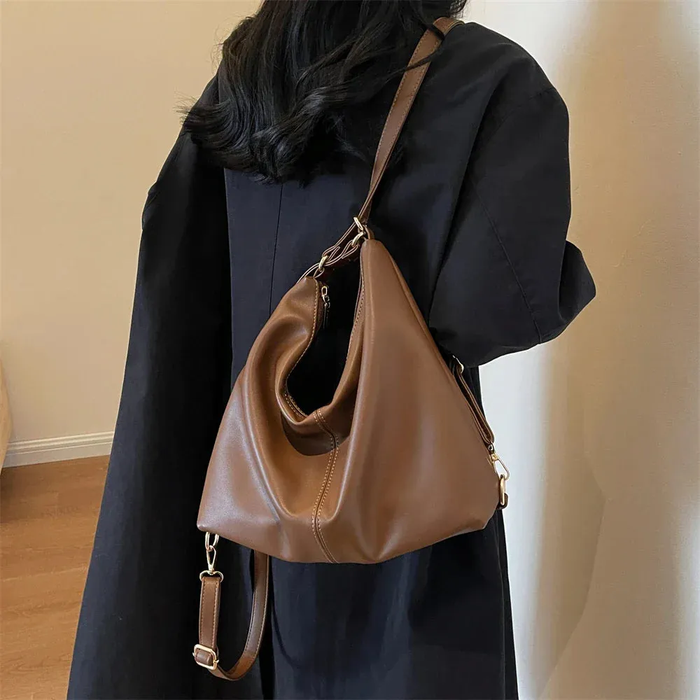 binfenxie  Shoulder Bags And Backpack Dual-use For Women Soft PU Leather Large Capacity Shopper Totes Winter New Luxury Handbags