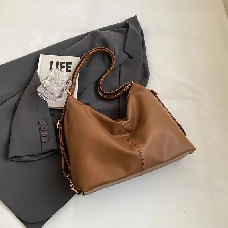 binfenxie  Shoulder Bags And Backpack Dual-use For Women Soft PU Leather Large Capacity Shopper Totes Winter New Luxury Handbags
