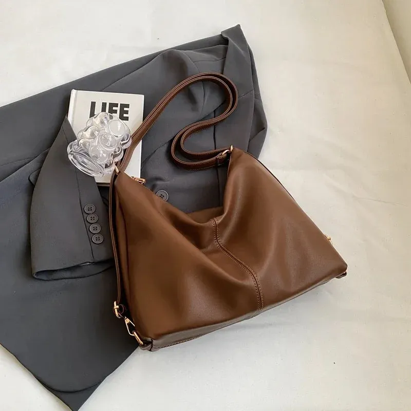 binfenxie  Shoulder Bags And Backpack Dual-use For Women Soft PU Leather Large Capacity Shopper Totes Winter New Luxury Handbags