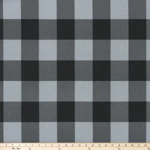 Buffalo Check Ash/Black Fabric By Premier Prints