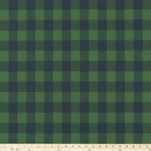Buffalo Plaid Mountain Green/Deep Navy Fabric By Premier Prints