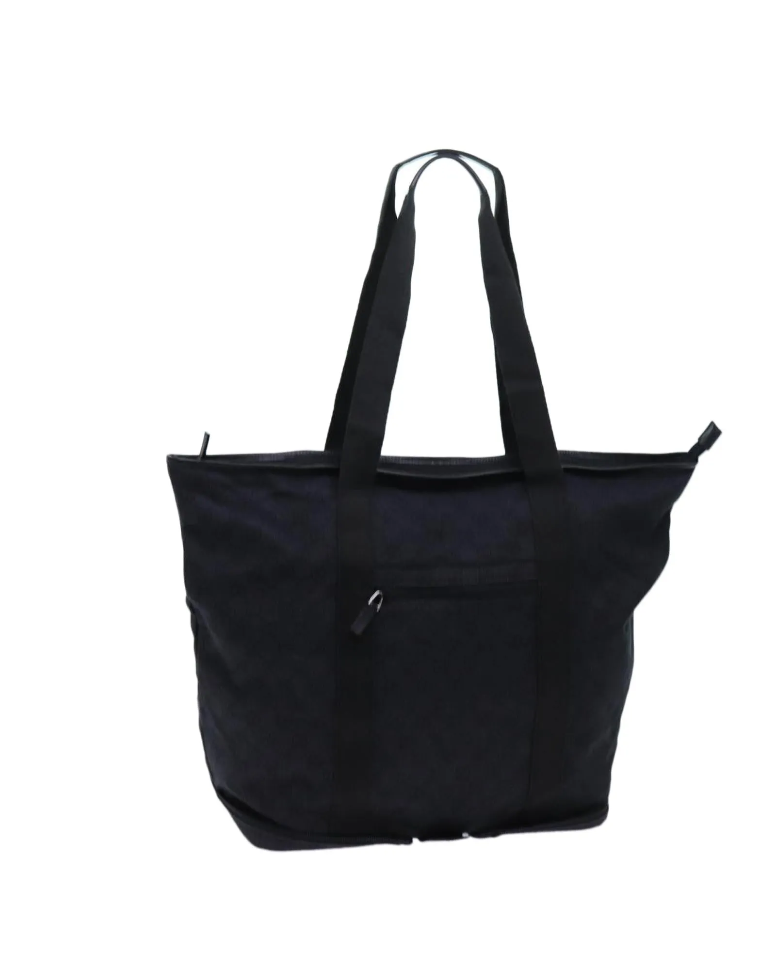 Canvas Tote Bag with GG Design in Black