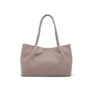 Cassidy Woven Slouchy Bag - Taupe