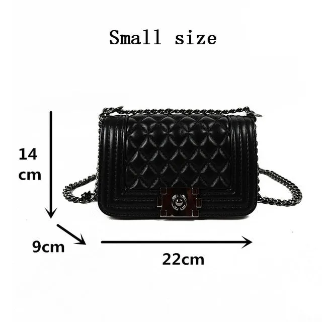 Chain Shoulder Plaid Cross body  Messenger Bag