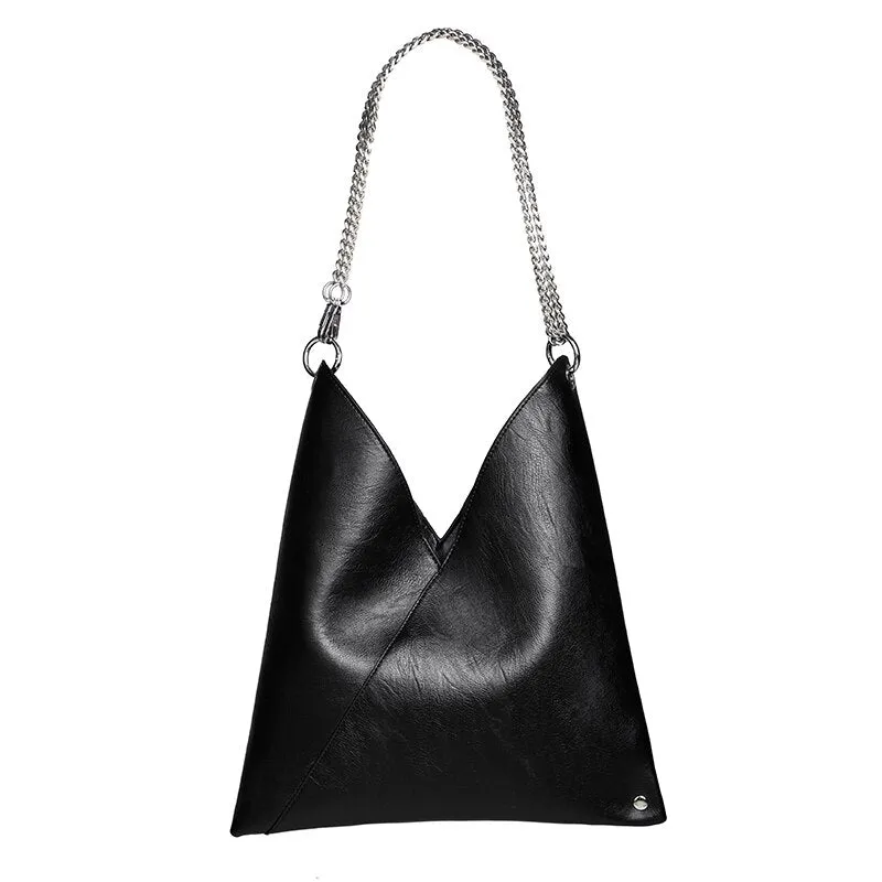 Christmas Gift Fashion Contrast Soft Leather Handbag for Women 2021 Luxury Handbags Women Bags Designer Large Capacity Shoulder Messenger Bag