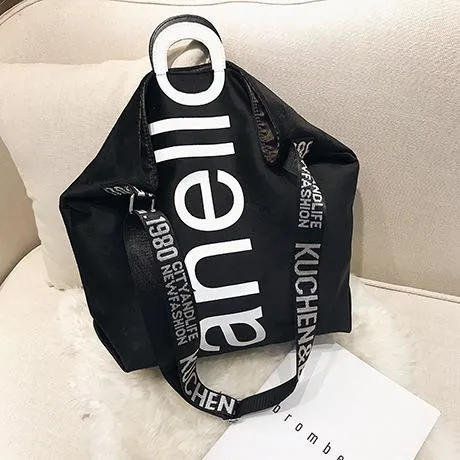 Christmas Gift New Large-capacity Velvet Handbag Fashion Lady Letter Shoulder Crossbody Bag High Quality Women's Shopping Bag Tote