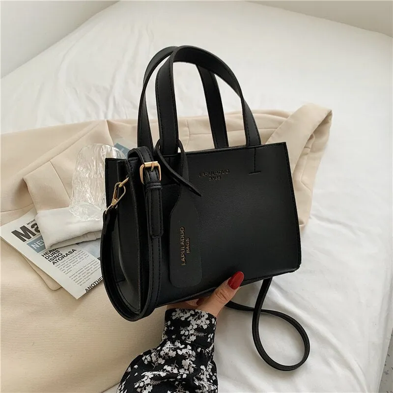Christmas Gift Small PU Leather Shoulder Bags for Women Square Designer Crossbody Bags Lady Pure Color Tote Messenger Bag Summer White Handbags