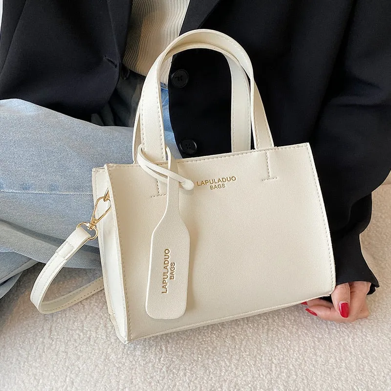 Christmas Gift Small PU Leather Shoulder Bags for Women Square Designer Crossbody Bags Lady Pure Color Tote Messenger Bag Summer White Handbags