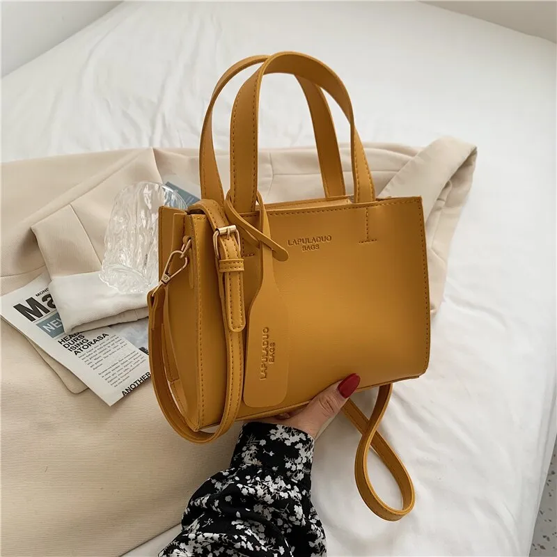 Christmas Gift Small PU Leather Shoulder Bags for Women Square Designer Crossbody Bags Lady Pure Color Tote Messenger Bag Summer White Handbags