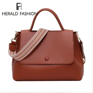Christmas Gift Vintage Fashion Female Tote Bag 2021 New High Quality PU Leather Women's Designer Handbag High Capacity Shoulder Messenger Bag