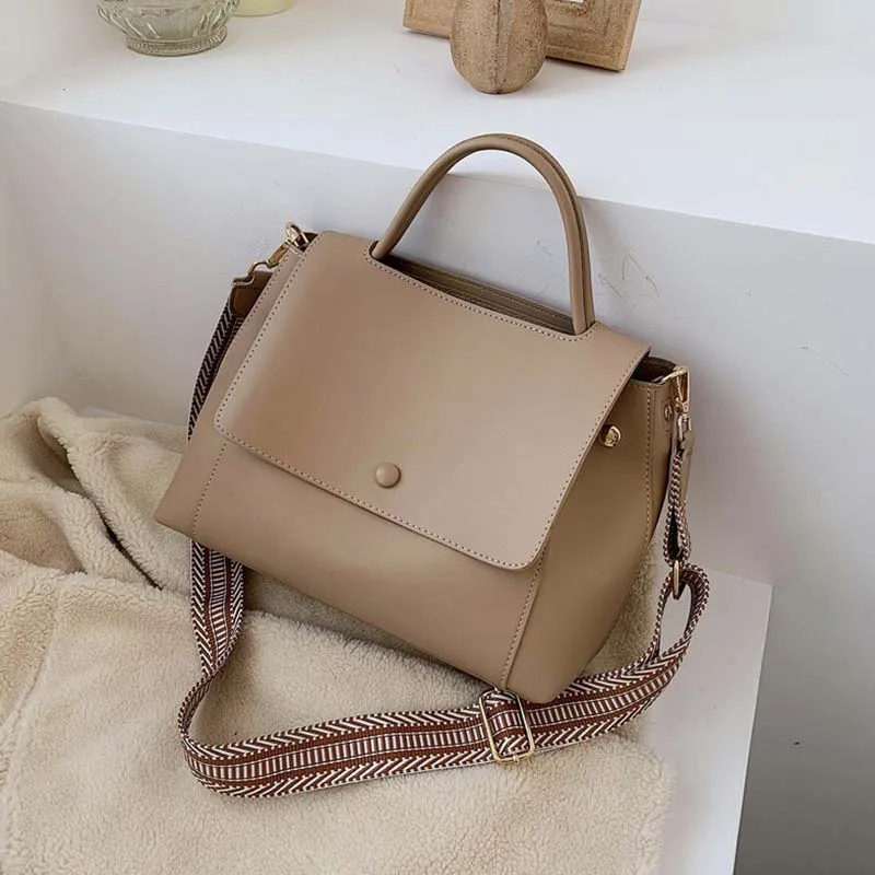 Christmas Gift Vintage Fashion Female Tote Bag 2021 New High Quality PU Leather Women's Designer Handbag High Capacity Shoulder Messenger Bag