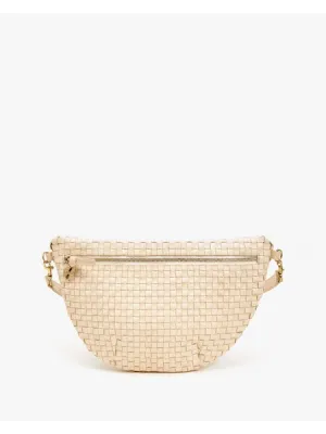 Clare V. Grande Fanny - Cream Woven Checker