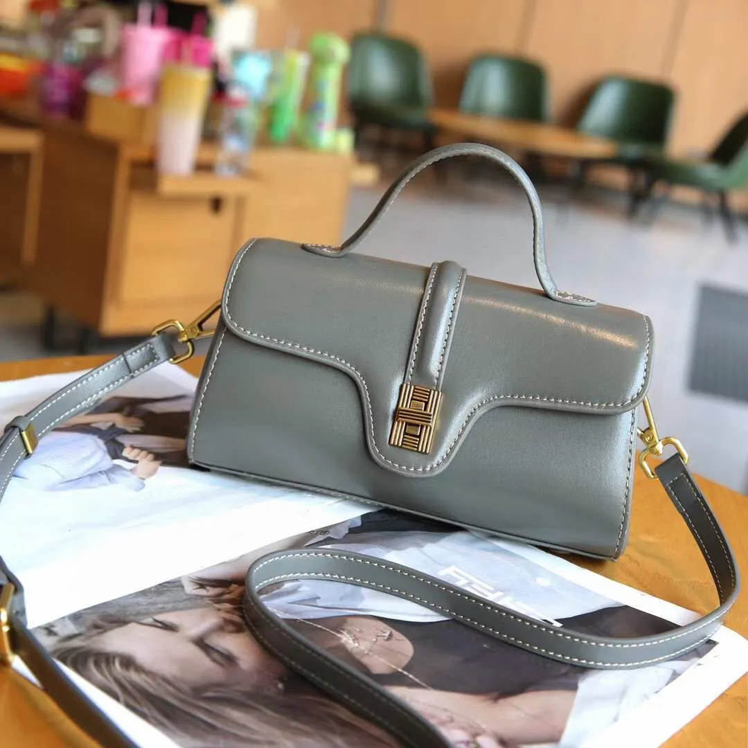 Classic Leather Top Handle Bag