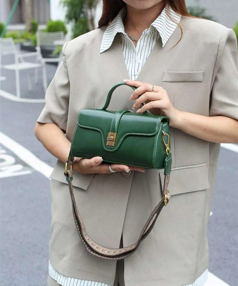 Classic Leather Top Handle Bag