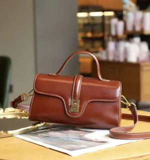 Classic Leather Top Handle Bag