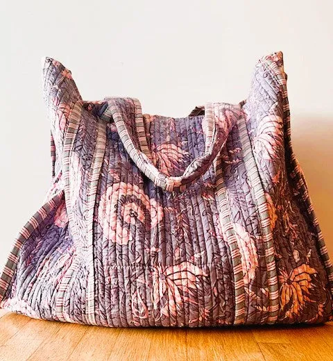 Cotton Tote Bags Worth Swooning Over. Piping and Totally Reversible