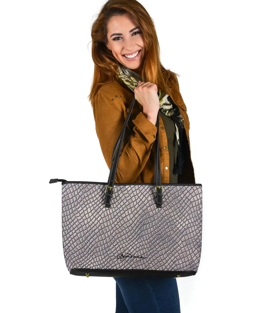 Croc Print Large Tote Bag