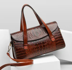 Crocodile Luxury Leather Handbag Vintage