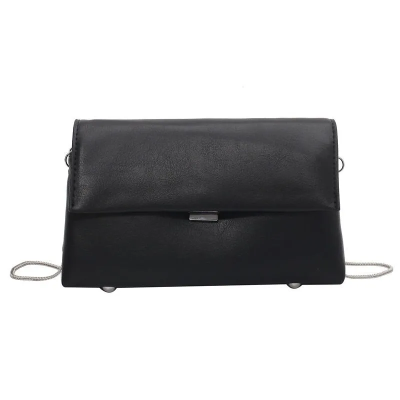Crossbody Bag Women Shoulder Bag Female Backpack Handbag Luxury Chain Fashion 2021 New PU Leather Simple All-match Solid Color
