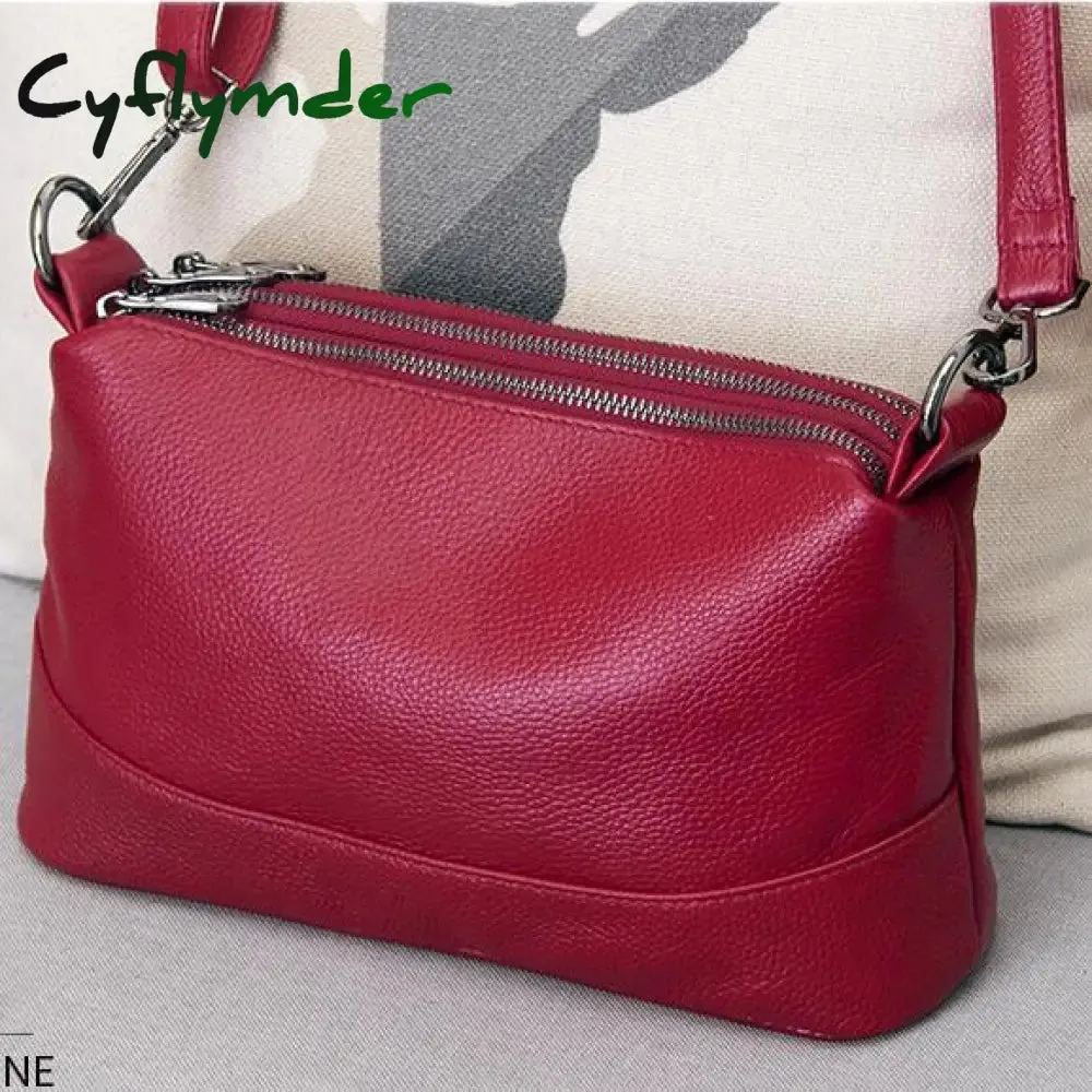 Cyflymder Genuine Leather Shoulder Bag Women's Luxury Handbags Fashion Crossbody Bags for Women Female Totes