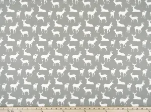 Deer Silhouette Storm Twill