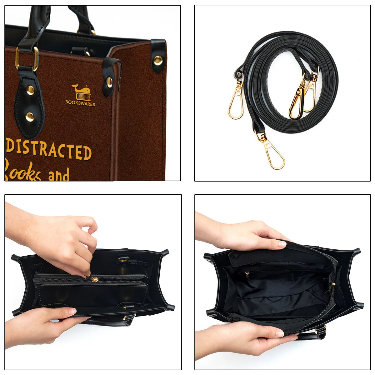 Easily Distracted By Cats And Books Book Lovers Gift LHB01