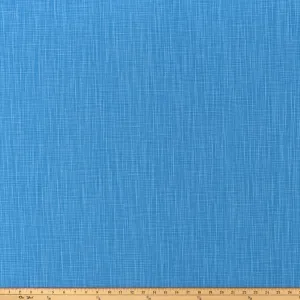 Faulkner Courtyard Blue Slub Canvas Fabric By Premier Prints