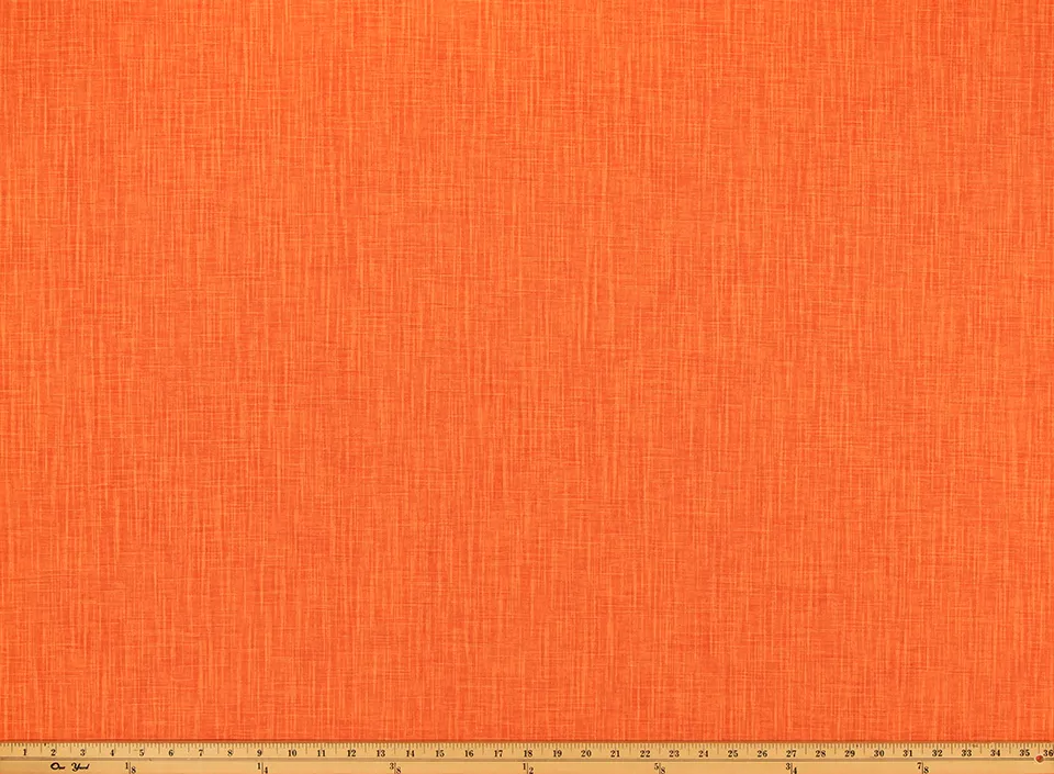 Faulkner Flamingo Orange Slub Canvas Fabric By Premier Prints