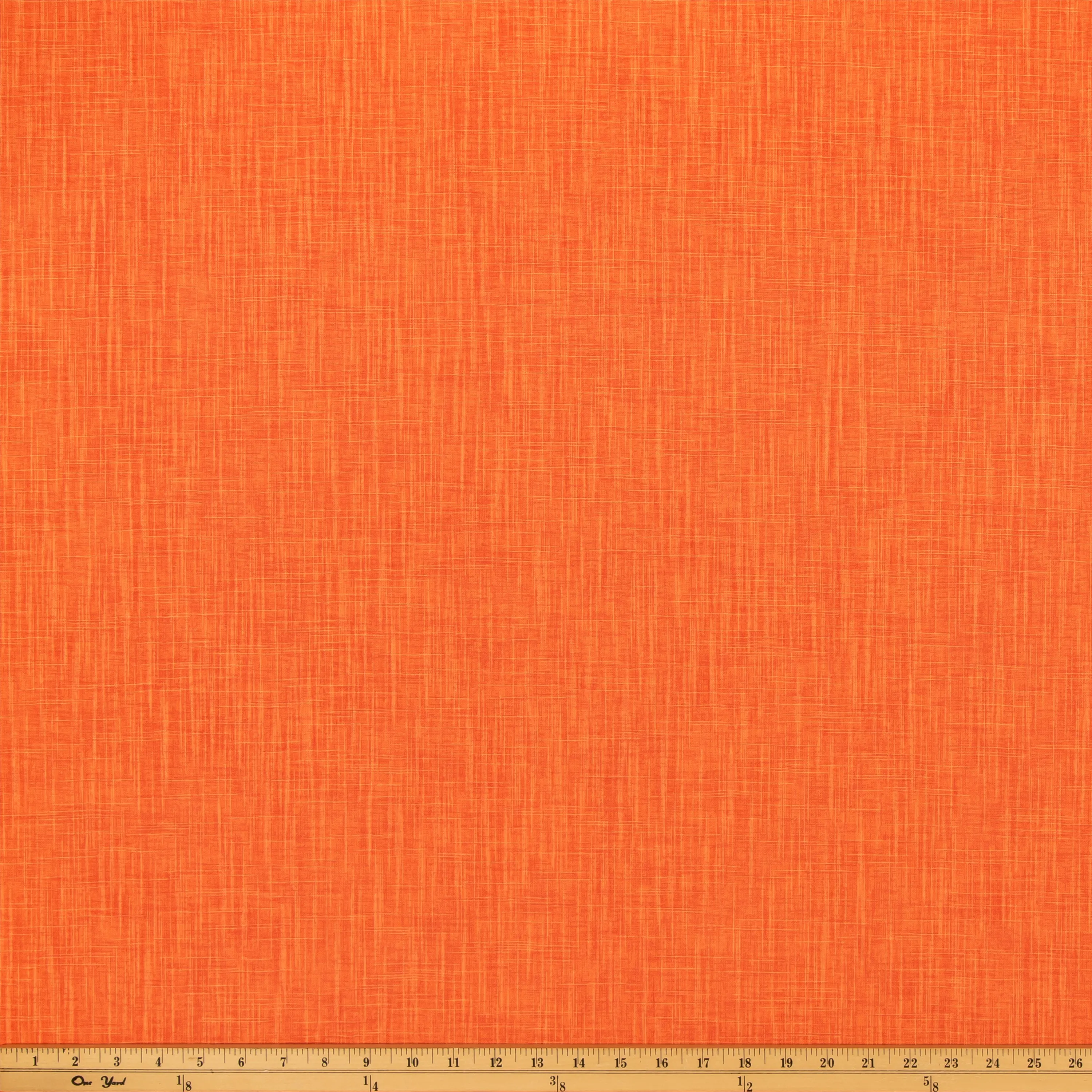 Faulkner Flamingo Orange Slub Canvas Fabric By Premier Prints